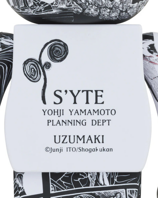 MEDICOM TOY - Bearbrick x S'YTE x Junji Ito Uzumaki 1000% Toy Art Multi-Color
