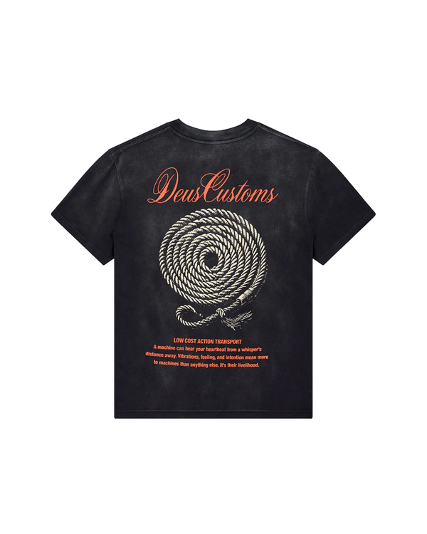Camiseta Deus Ex Machina Box Fit Horseplay Chumbo Cinza