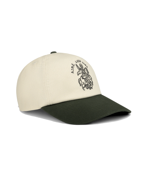Boné Aimé Leon Dore Saint George Logo Hat Bege/Verde