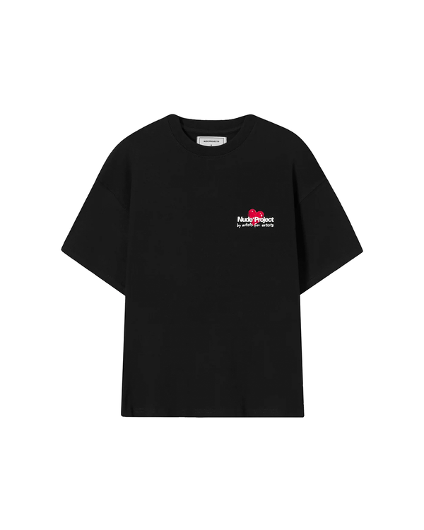 Camiseta Nude Project Juicy Cherry Black Preto