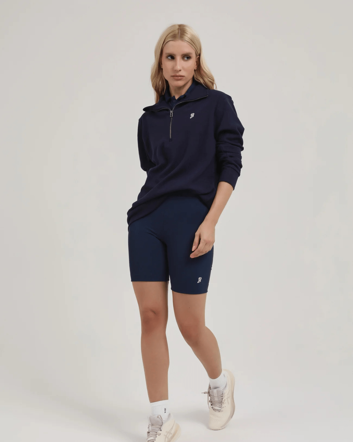Blusa Slyce Classics Piquet Quarter Zip Azul Marinho - Slyce - SLQZVN - 1