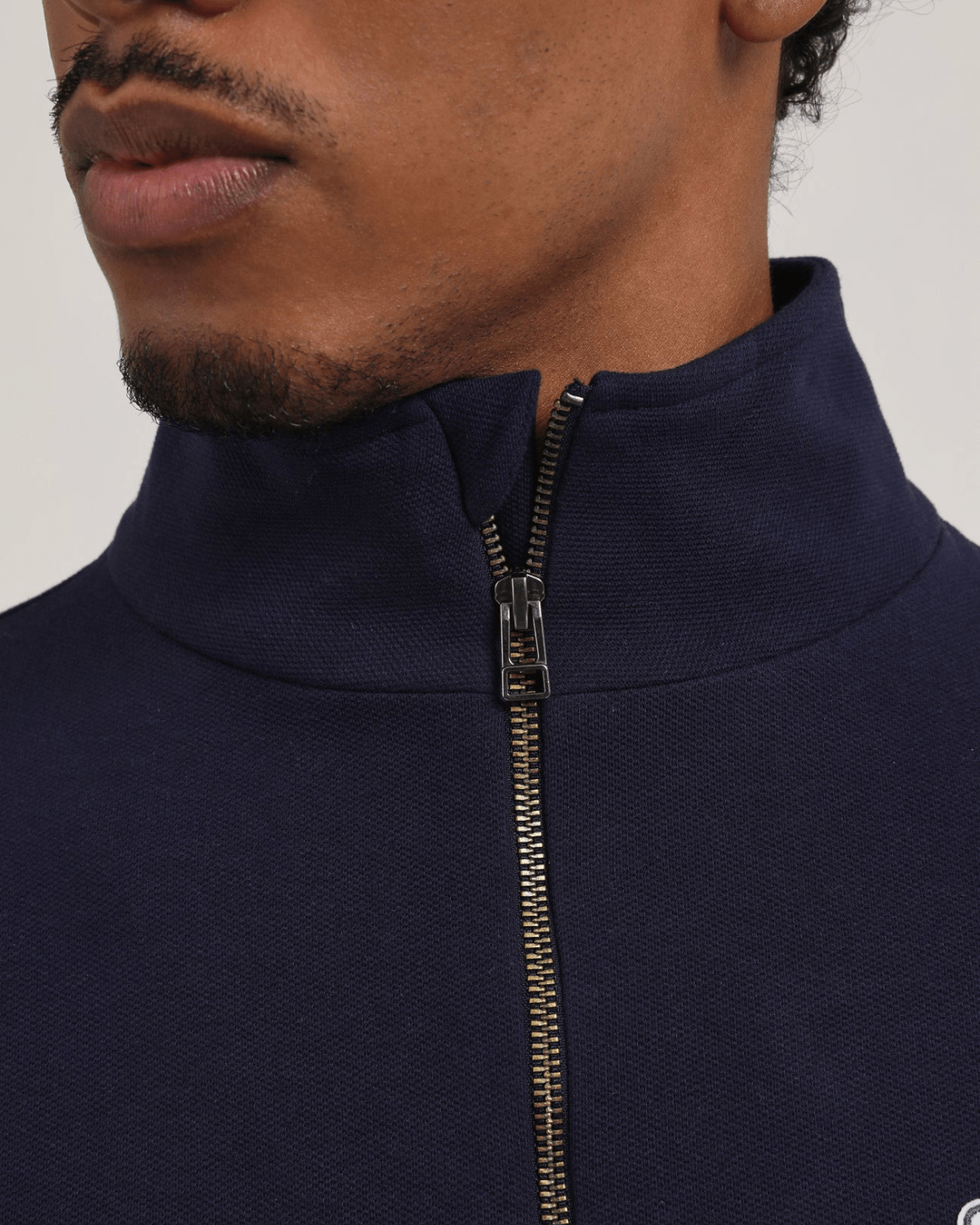 Blusa Slyce Classics Piquet Quarter Zip Azul Marinho - Slyce - SLQZVN - 1