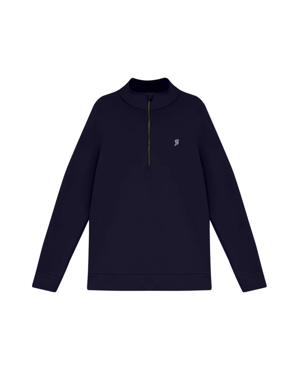 Blusa Slyce Classics Piquet Quarter Zip Azul Marinho em azul marinho original na LK Sneakers