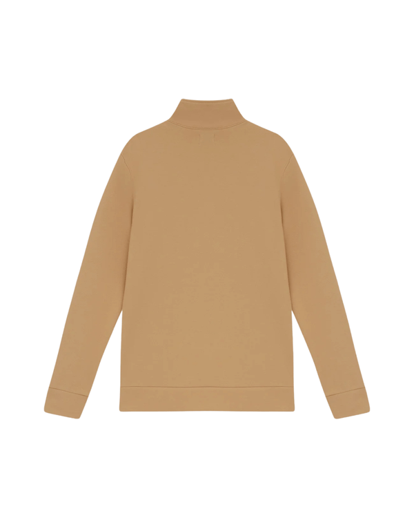 Blusa Slyce Classics Piquet Quarter Zip Bege