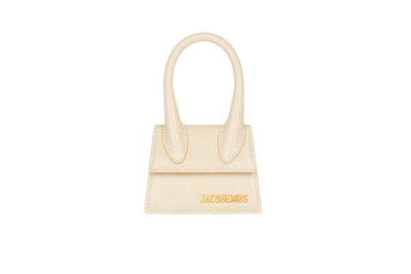 Bolsa Jacquemus Le Chiquito Signature Bag Mini Ivory Bege em bege original na LK Sneakers
