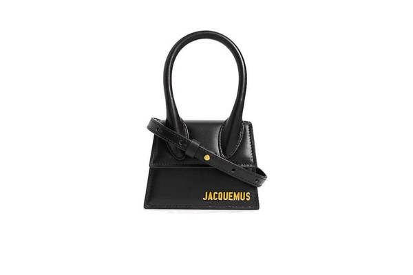 Bolsa Jacquemus Le Chiquito Top Handle Bag Black Preto/Dourado em black original na LK Sneakers