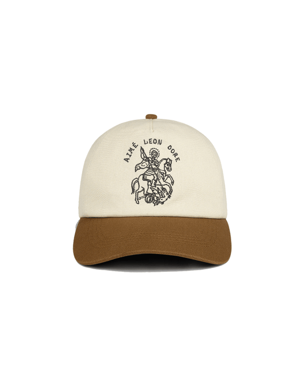 Boné Aimé Leon Dore Saint George Logo Hat Bege/Marrom