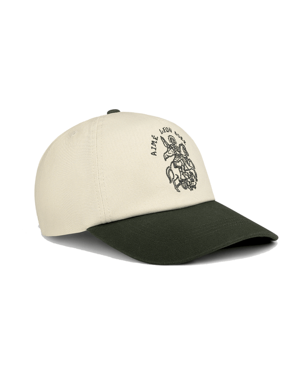 Boné Aimé Leon Dore Saint George Logo Hat Bege/Verde