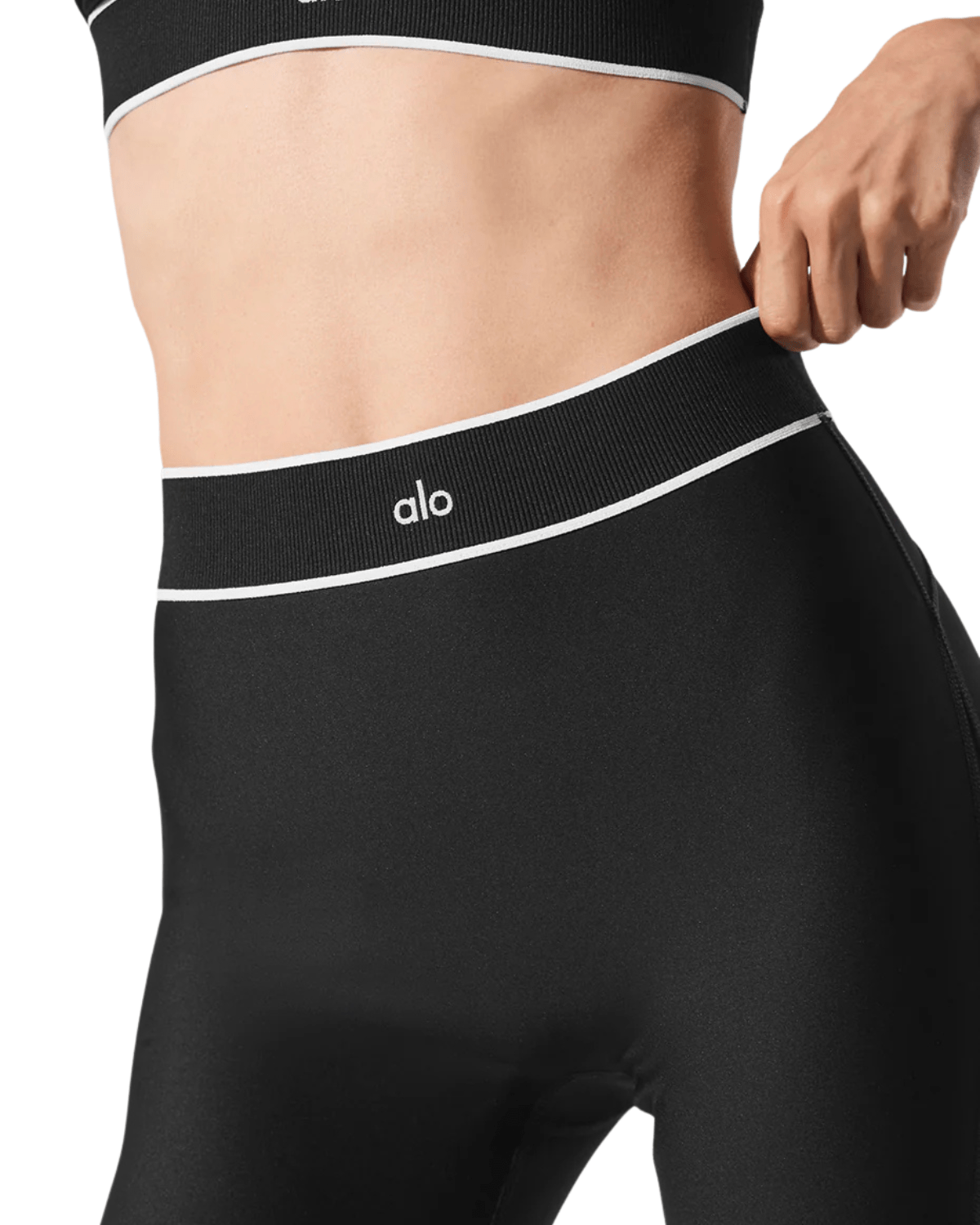 Calça Alo Yoga Airlift Mesh High - Waist Darling Stirrup Legging Preto - Alo Yoga - w54197r_01 - 1