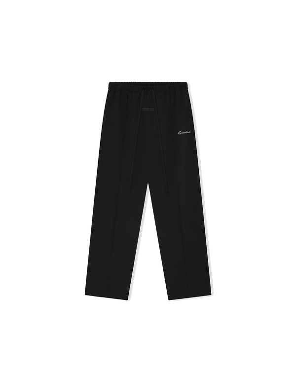 Calça Fear Of God Essentials Sporty Nylon Relaxed Trackpant Jet Black Preto em preto original na LK Sneakers