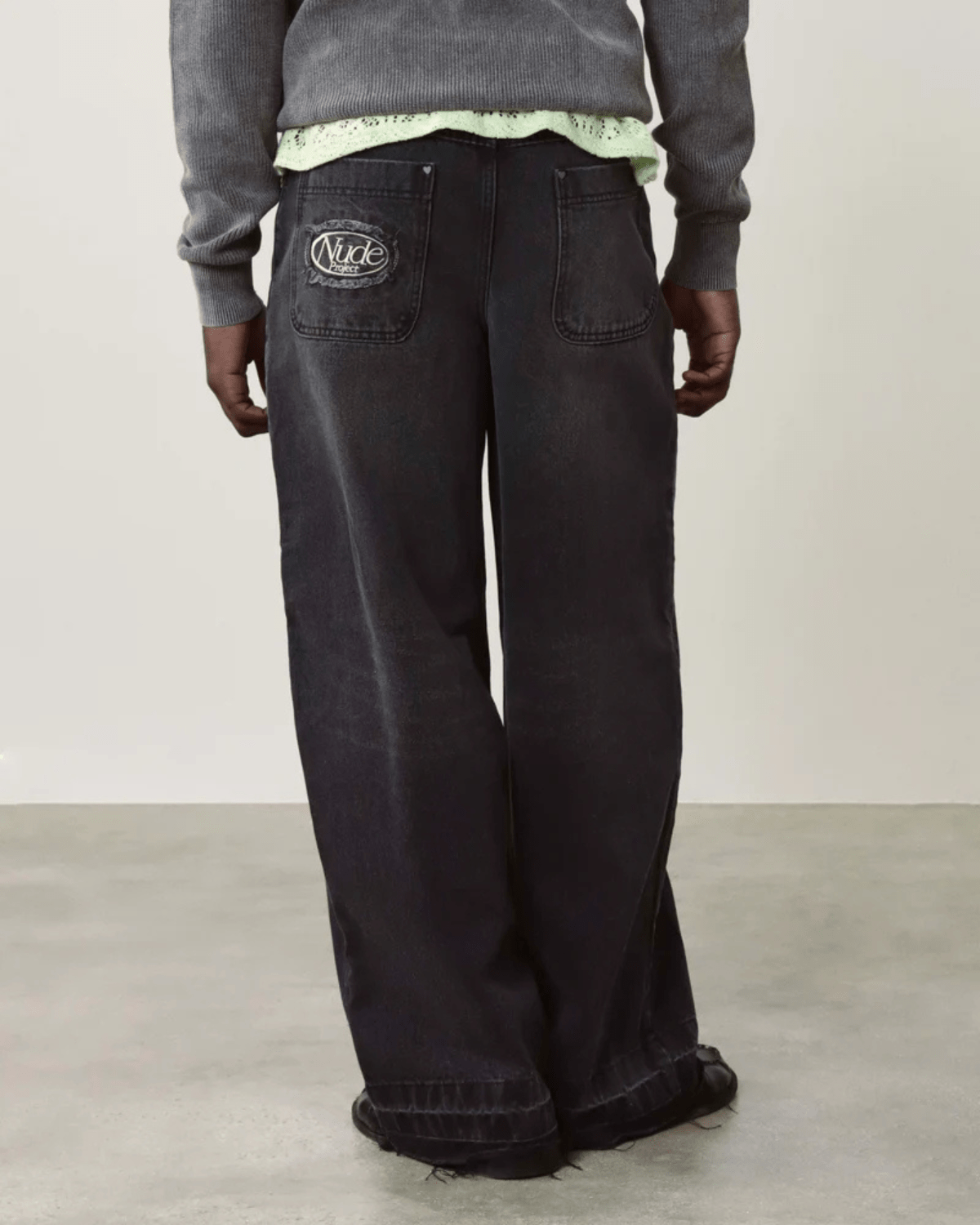 Calça Nude Project Jeans Old Baggy Black Preto - Nude Project - NDP025 - 1