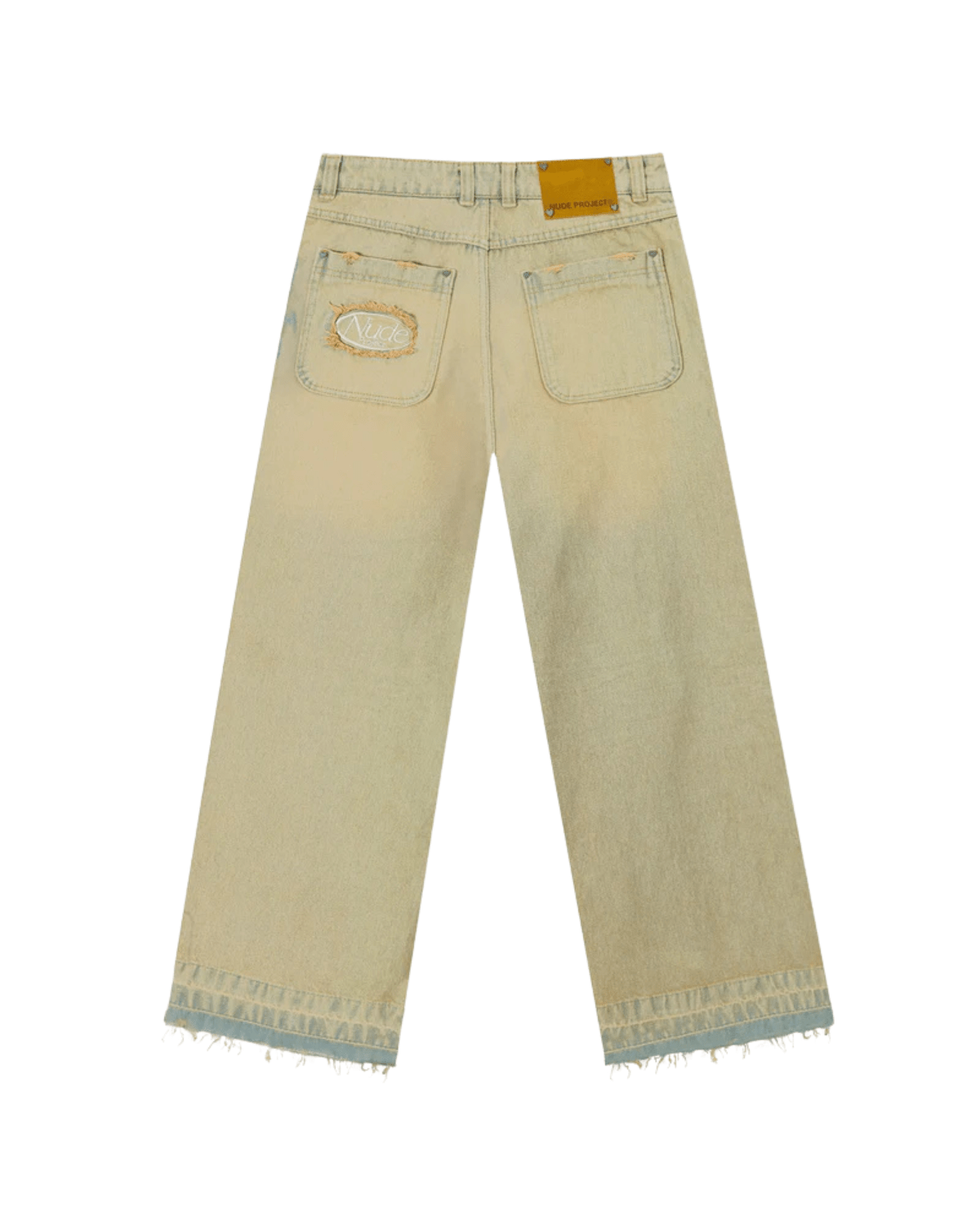Calça Nude Project Jeans Old Baggy Sand Wash Bege - Nude Project - NDP026 - 1