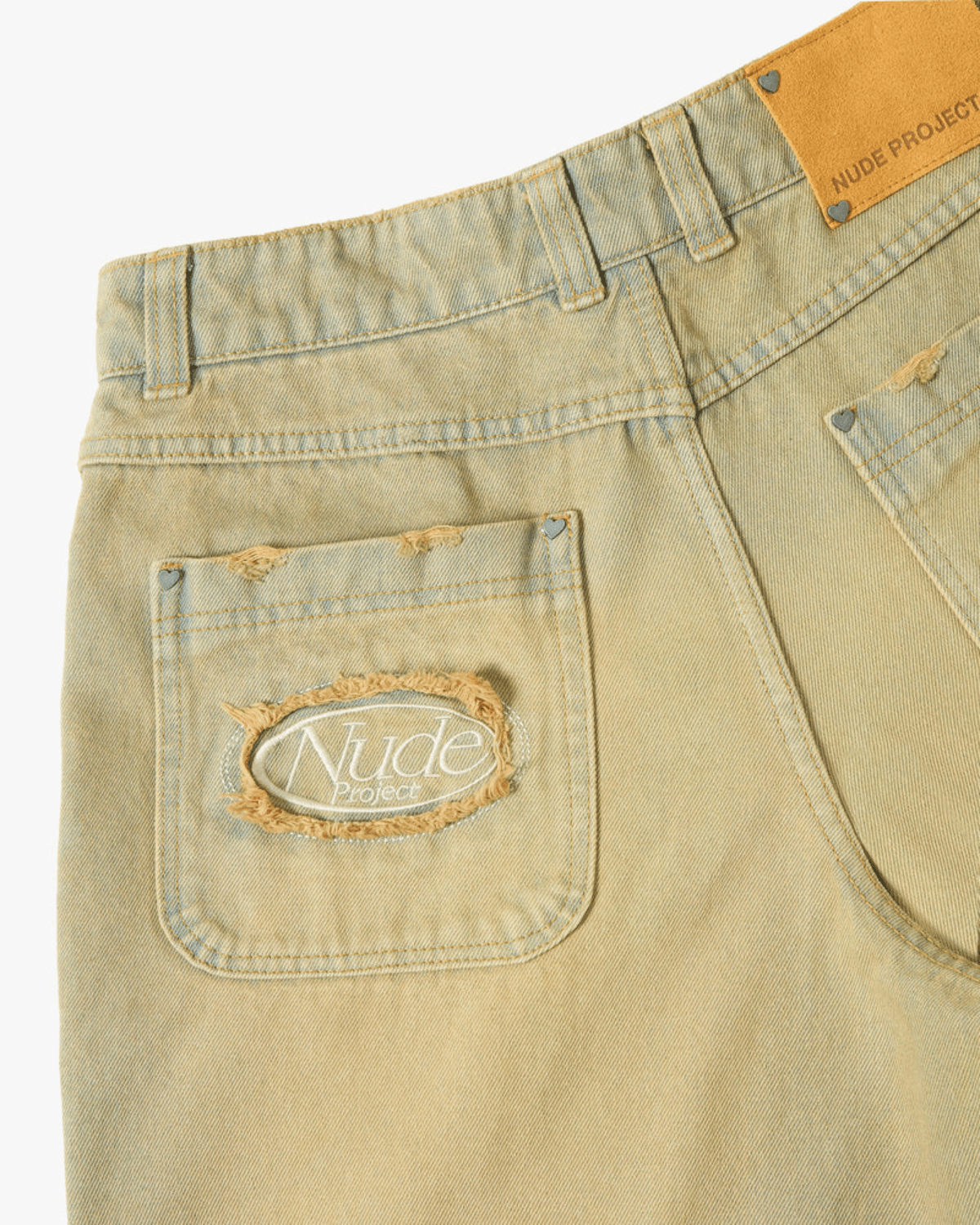 Calça Nude Project Jeans Old Baggy Sand Wash Bege - Nude Project - NDP026 - 1