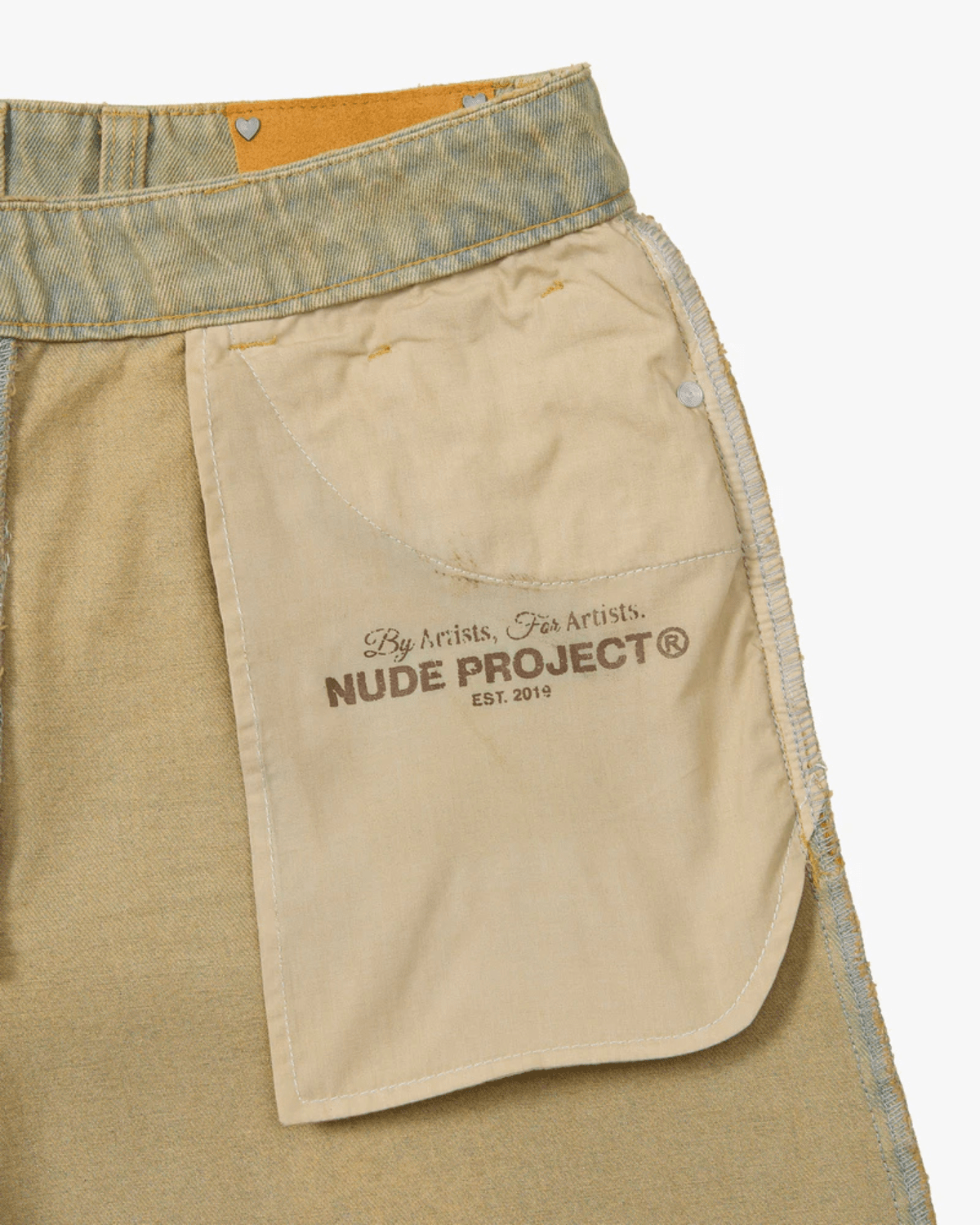 Calça Nude Project Jeans Old Baggy Sand Wash Bege - Nude Project - NDP026 - 1