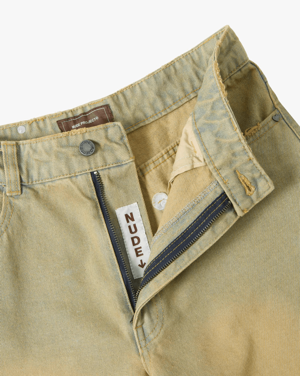 Calça Nude Project Jeans Old Baggy Sand Wash Bege - Nude Project - NDP026 - 1