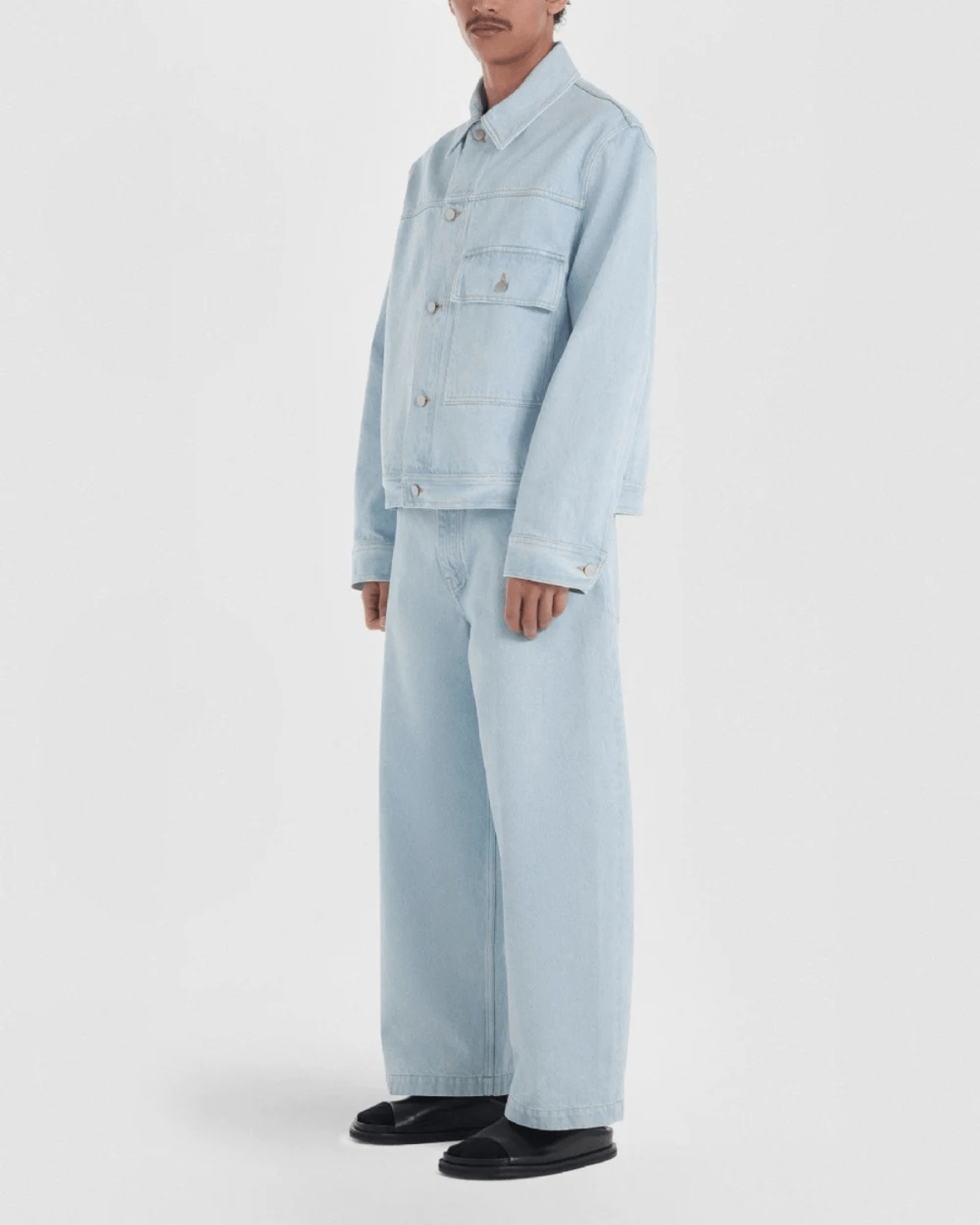 Calça Saint Studio Jeans Claro Baggy Azul - Saint Studio - ST46 - 1