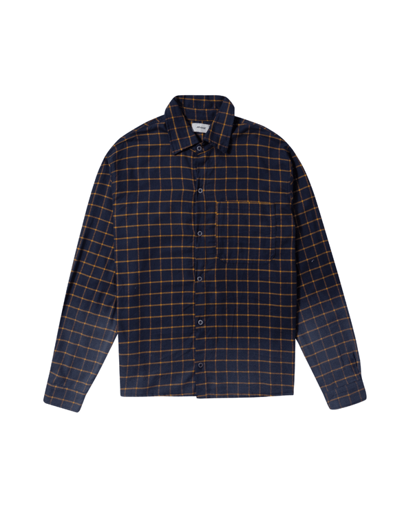 Camisa Aphase Check - Dark Blue Azul em azul original na LK Sneakers