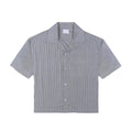 Camisa Manga Curta Boxy Saint Studio Egípcio Listrada Marinho - Saint Studio -