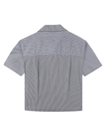 Camisa Manga Curta Boxy Saint Studio Egípcio Listrada Marinho - Camiseta - Saint Studio -