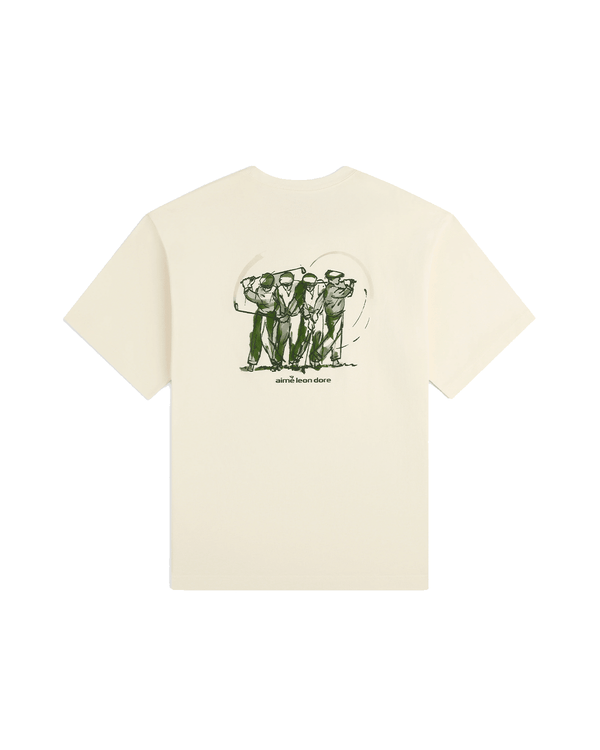 Camiseta Aimé Leon Dore ALD Golf Swing Coconut Milk Off White