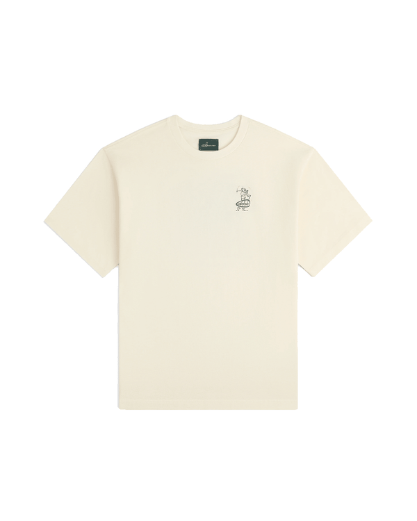 Camiseta Aimé Leon Dore ALD Golf Swing Coconut Milk Off White