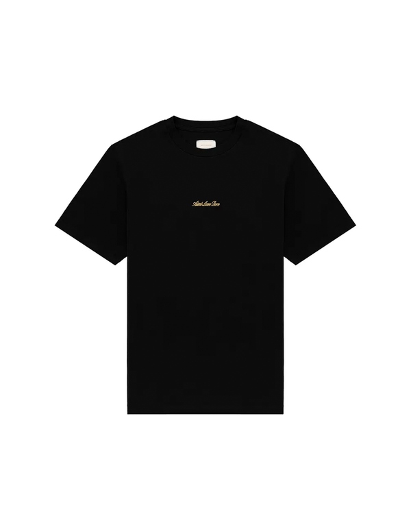 Camiseta Aimé Leon Dore Embroidered Logo Preto em preto original na LK Sneakers