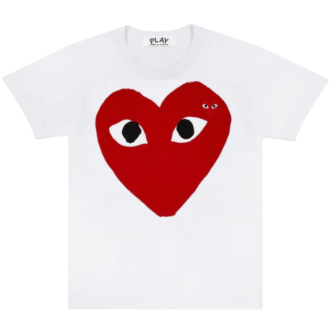 Camiseta Comme des Garçons Play Printed Heart Branco - Comme des Garçons -