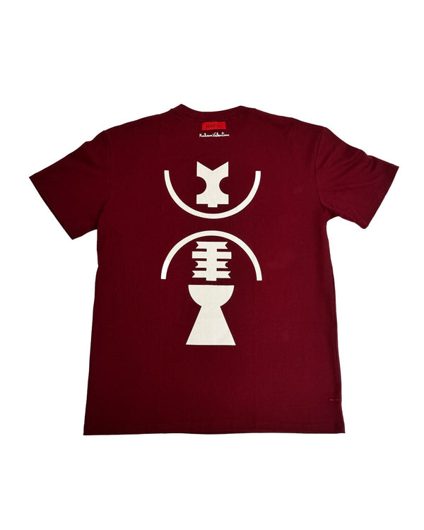 Camiseta Dane-se x Rubem Valentim Emblema 78 Bordo original na LK Sneakers