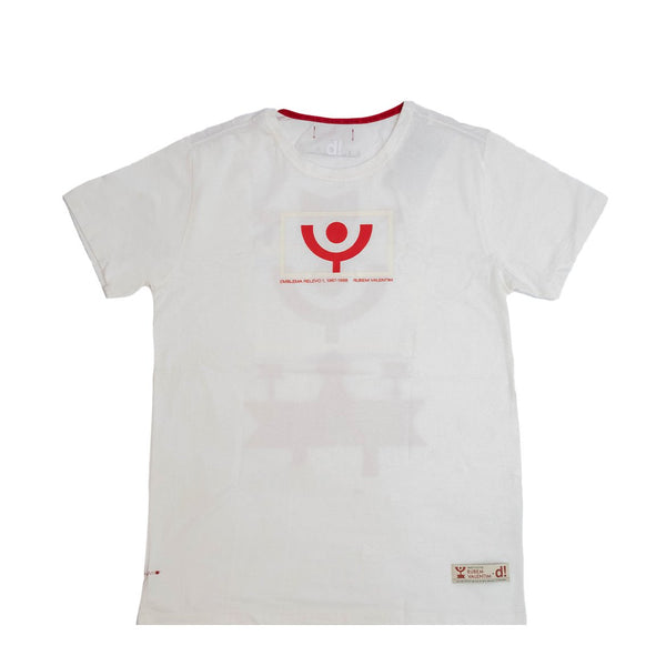 Camiseta Dane-se x Rubem Valentin Relevo 1 Branco em branco original na LK Sneakers