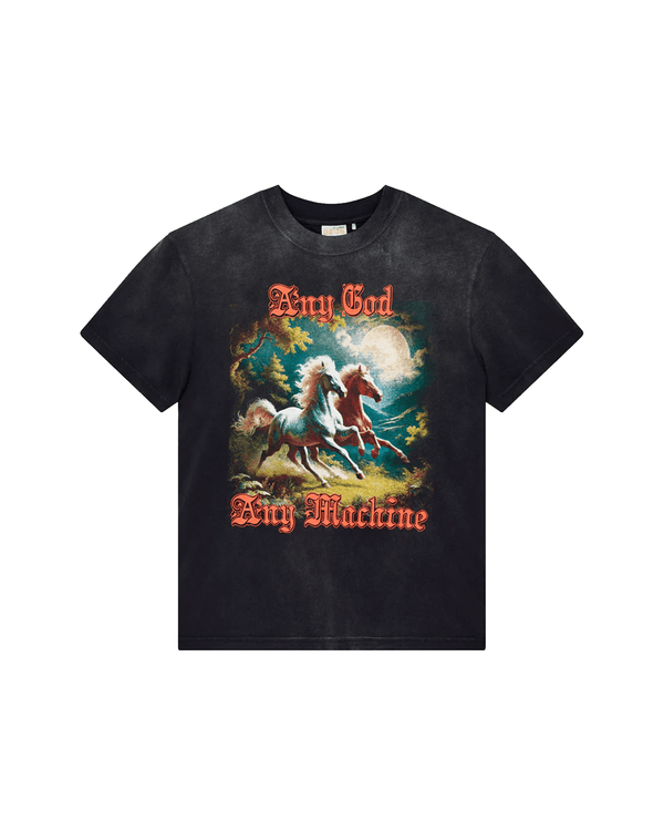 Camiseta Deus Ex Machina Box Fit Horseplay Chumbo Cinza