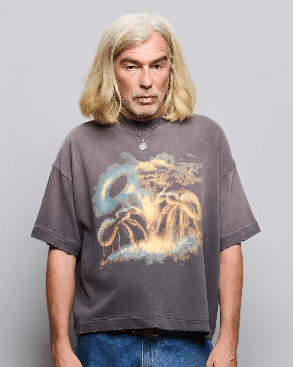 Camiseta Egho Studios Boxy Faded 'Formigas' Cinza - Egho Studios - EGST06 - 1