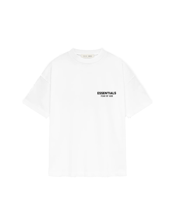 Camiseta Fear Of God Essentials Classic Short Sleeve Bright White Branco em branco original na LK Sneakers
