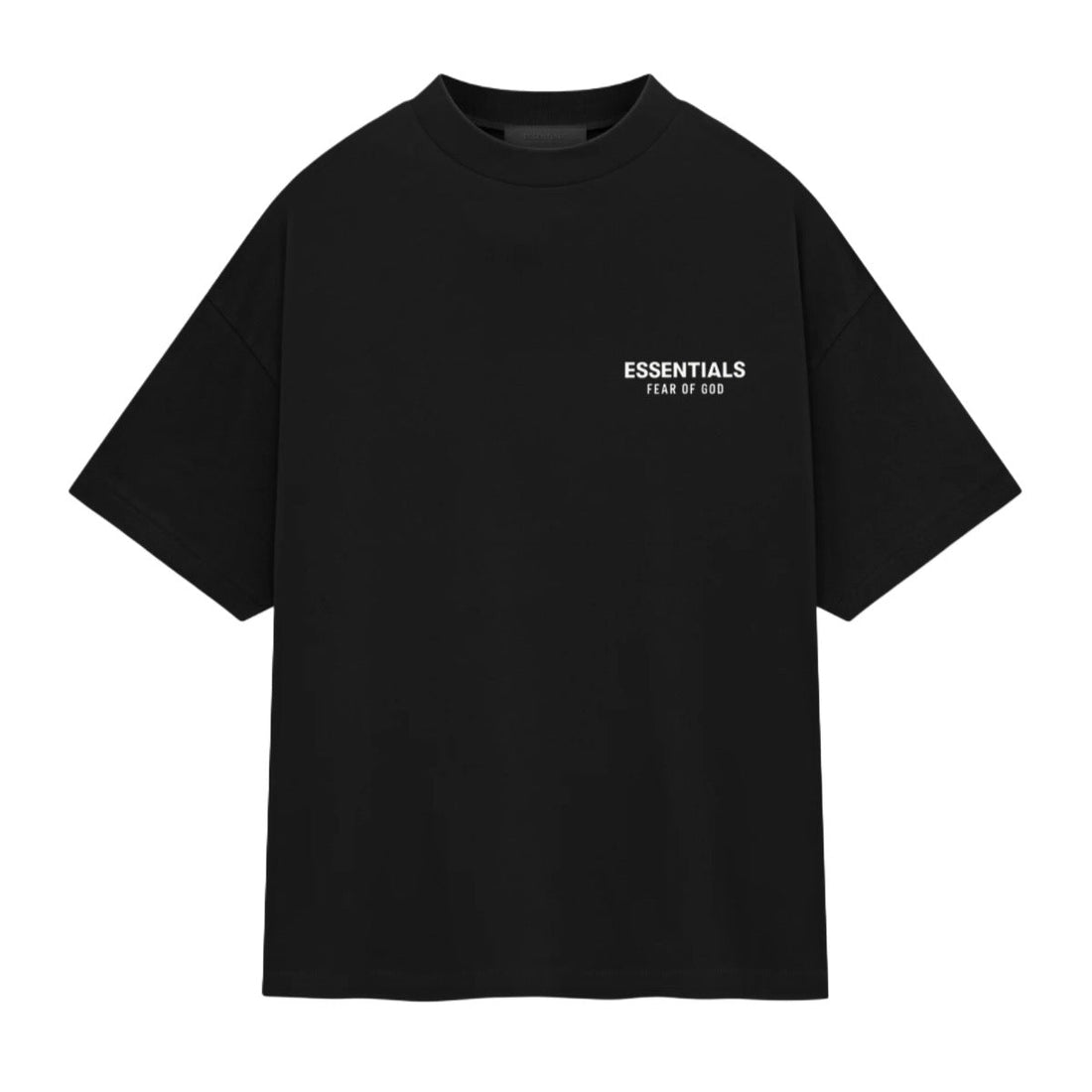 Camiseta Fear of God Essentials Jersey Crewneck Black Preto - Essentials - FOG1