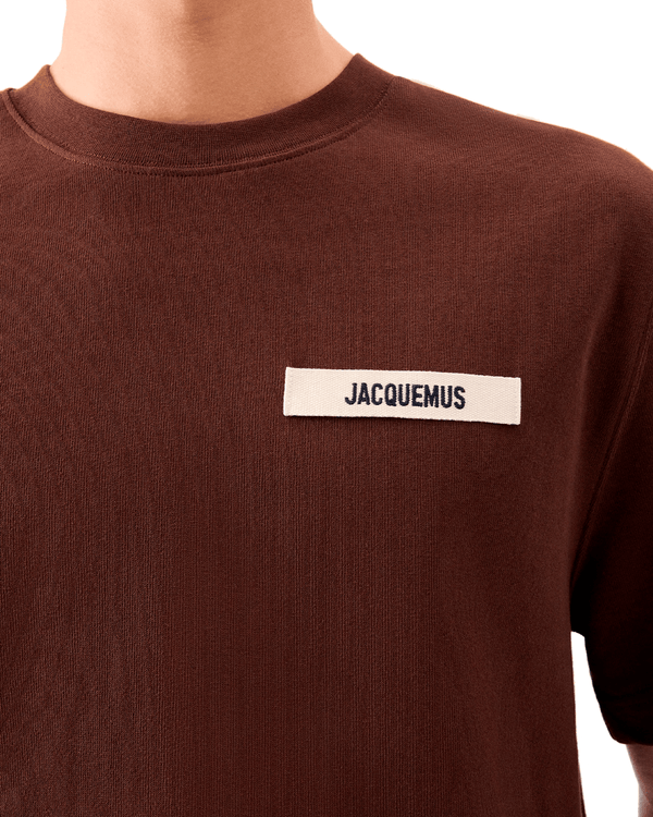 Camiseta Jacquemus The Gros Grain Dark Brown Marrom