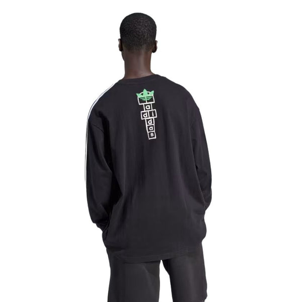 Camiseta Manga Longa Adidas x Korn Preto