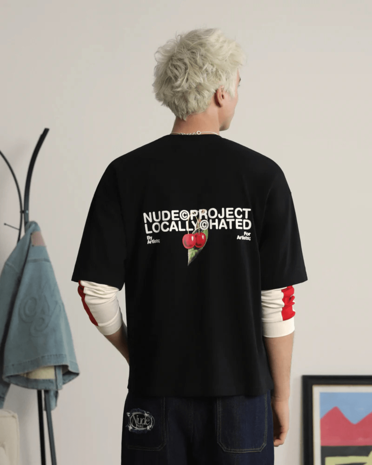Camiseta Nude Project Locally Hated Cherry Black Preto - Nude Project - NDP007 - 1