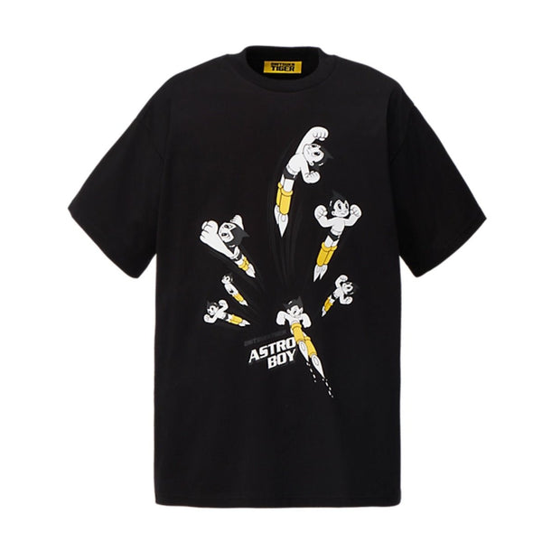 Camiseta Oversized Onitsuka Tiger x Astroboy Graphic Preto em preto original na LK Sneakers