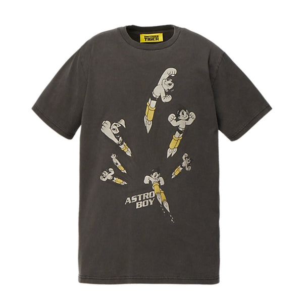 Camiseta Oversized Onitsuka Tiger x Astroboy Washed Cinza em cinza original na LK Sneakers