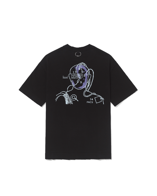 Camiseta Pace Pragmatism Stone Black Preto com design abstrato, preto