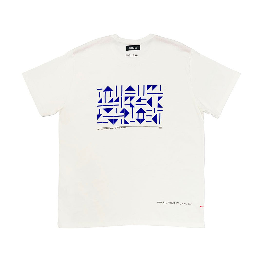 Camiseta Painel Dane - se x Athos Bulcão Torre de TV Branco - Dane - se -