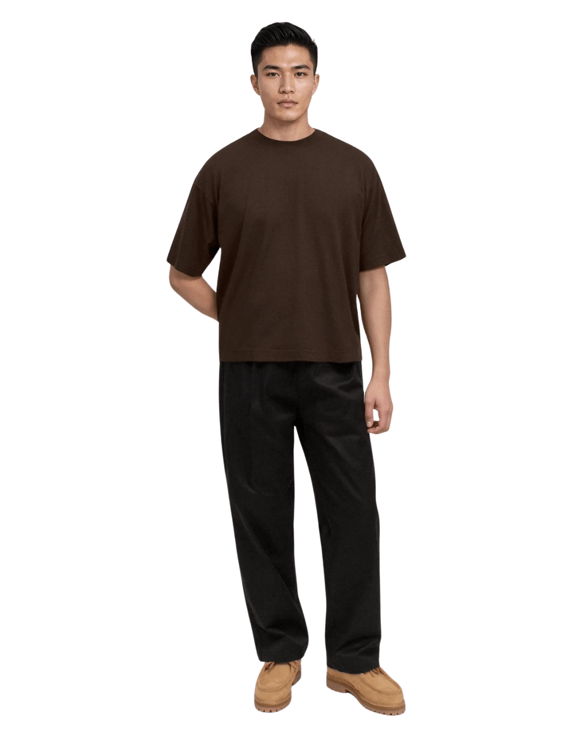 Camiseta Saint Studio Boxy SUPIMA Lycra Marrom - Saint Studio - ST51 - 1