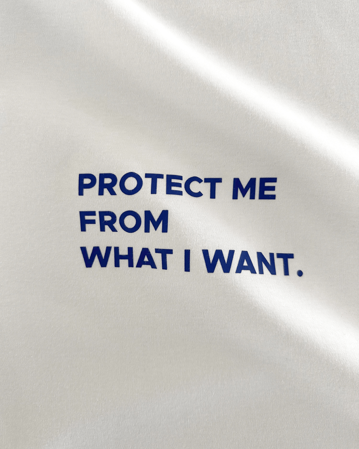 Camiseta Saint Studio Boxy SUPIMA Protect Me Off White - Saint Studio -