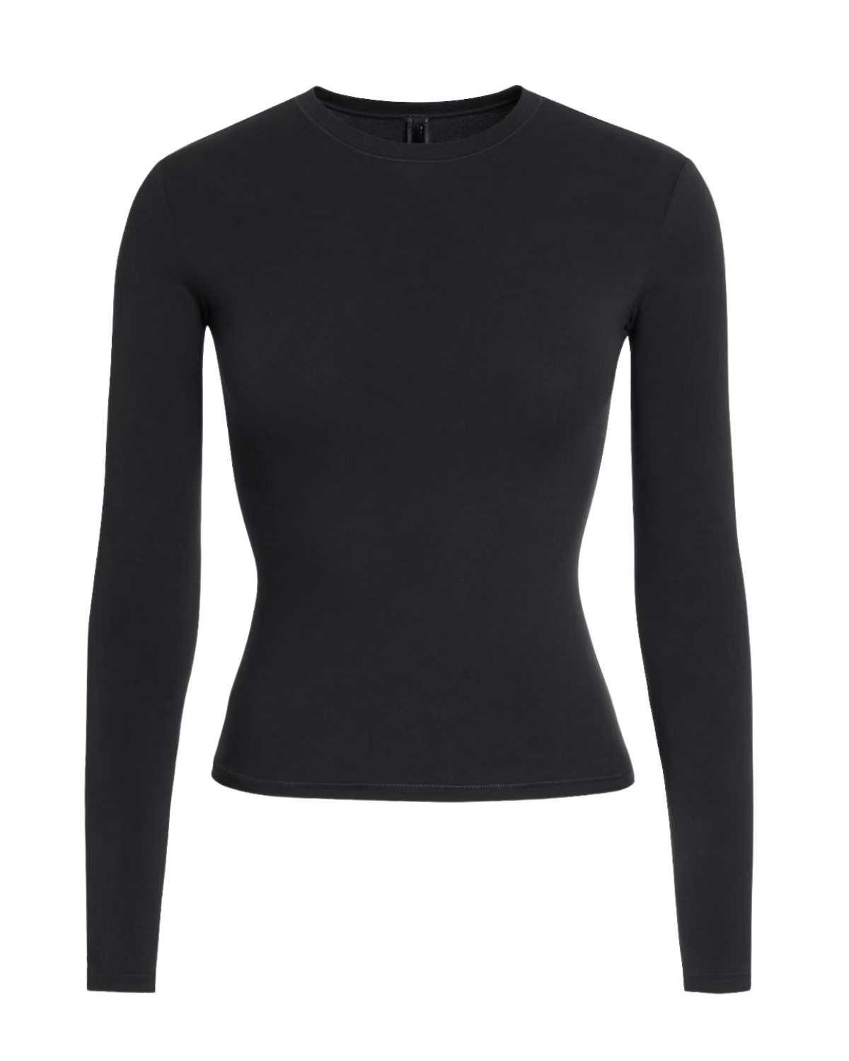 Camiseta Skims Manga Longa Cotton Jersey Soot Preto - Skims - 43774078391100