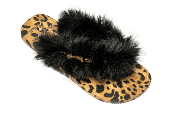 Chinelo Havaianas Top Dolce & Gabbana Faux Fur Leopardo Marrom