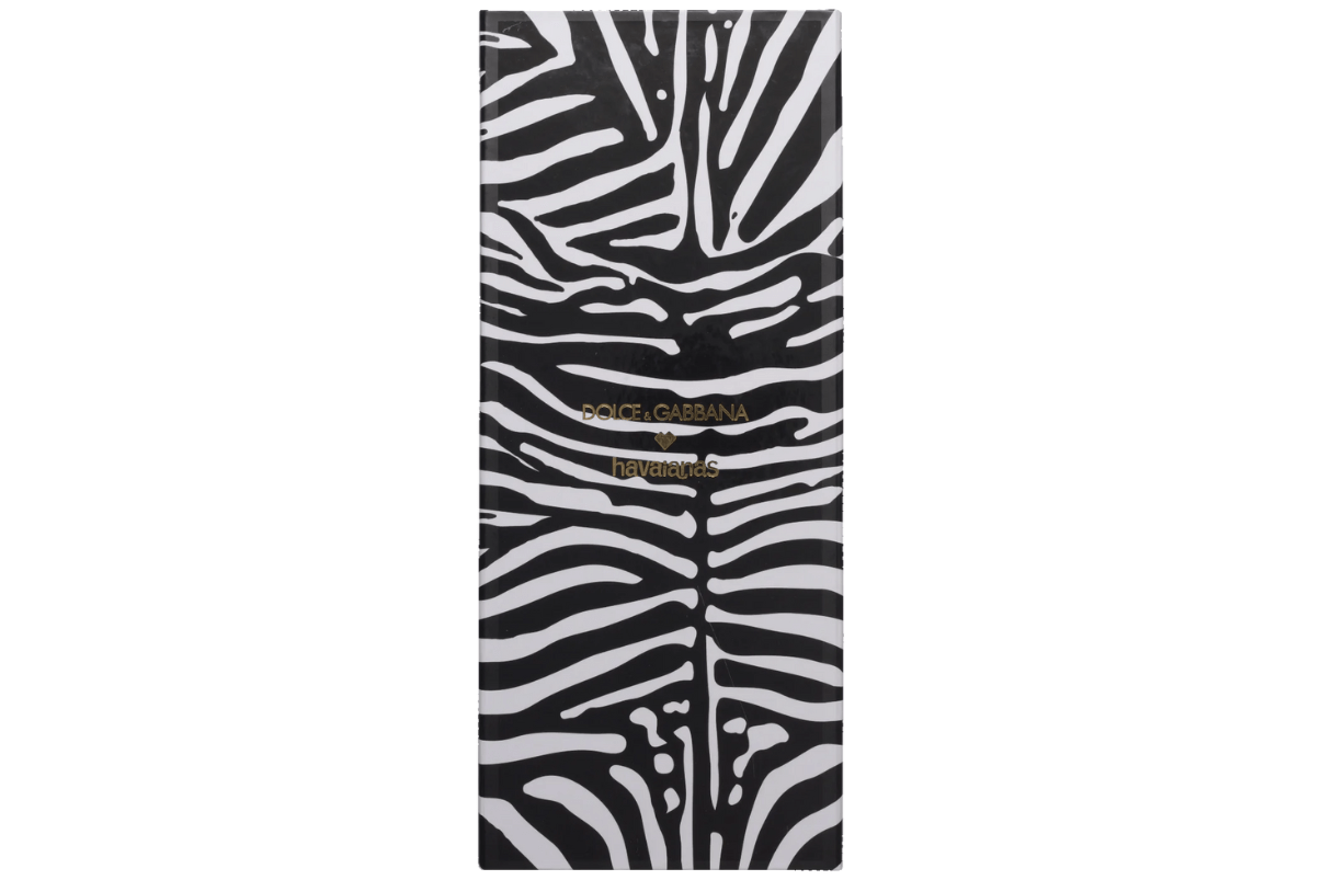 Chinelo Havaianas Top Dolce & Gabbana Faux Fur Zebra Preto - Havaianas - 4150234_0121_412 - 1