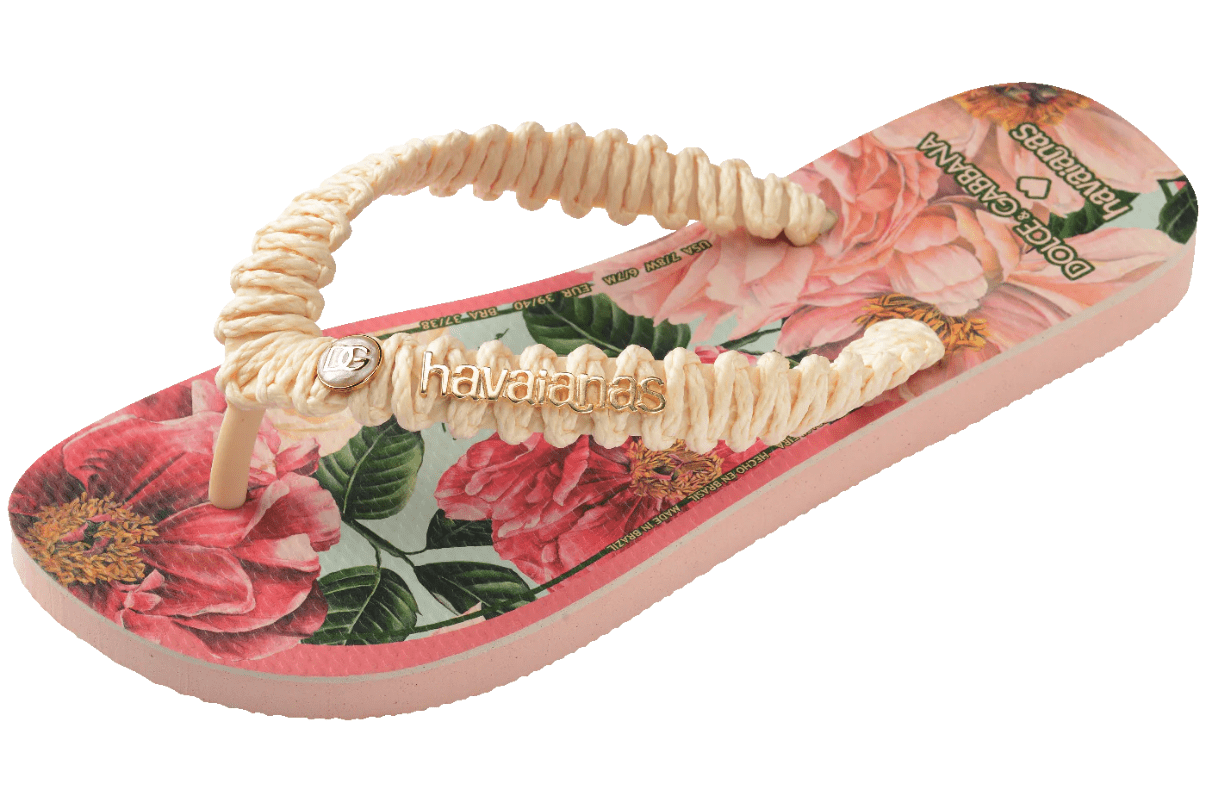 Chinelo Havaianas Top Dolce & Gabbana Florals Rosa - Havaianas - 4150235_0076_390 - 1