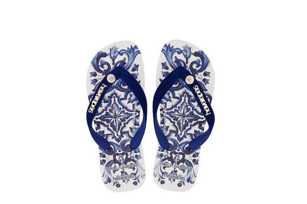Chinelo Havaianas x Dolce & Gabbana Blue Mediterraneo Azul em azul original na LK Sneakers