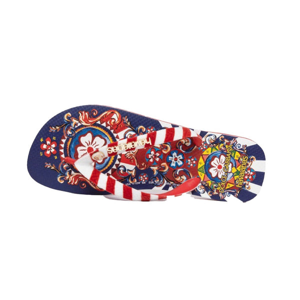 Chinelo Havaianas x Dolce & Gabbana Carreto Ciciliano Vermelho