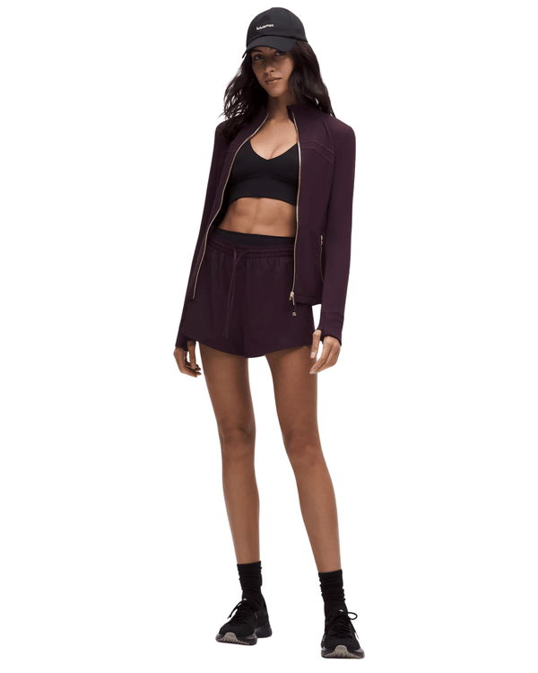 Jaqueta Lululemon Define Nulu Black Plum/Gold Roxo