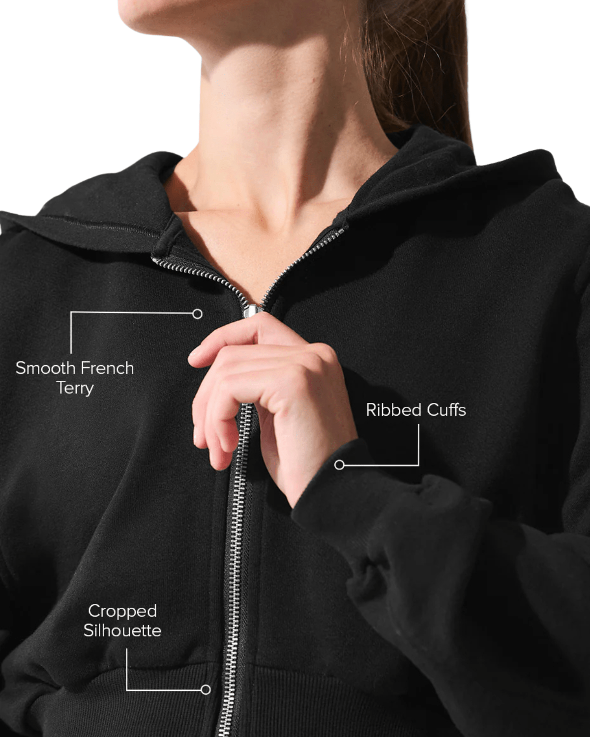 Moletom Alo Yoga Sweet Escape Zip Up Black Preto - Alo Yoga - w3856r - 1